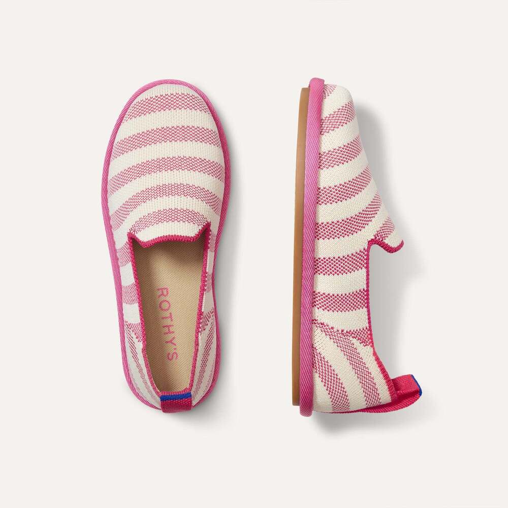 Rothy's The Mini Loafer (for Kids) - Sorbet Stripe Size 12